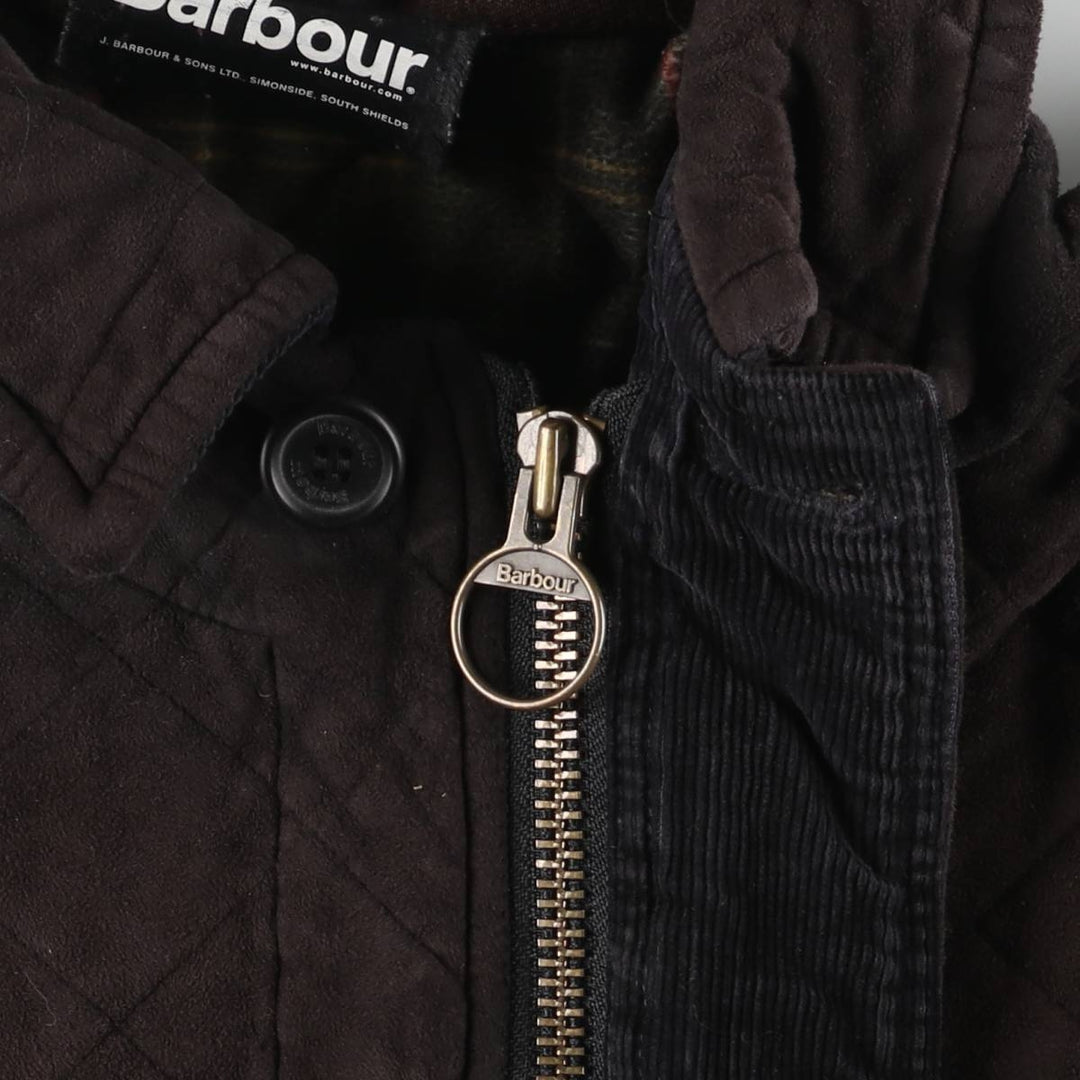 Barbour COUNTRY CLASSIC QUILT 3-Warrant Quilted Puffer Jacket (Men's Size L) unclear black type Vintage Second Hand
