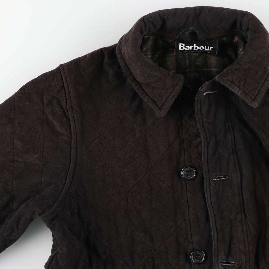 Barbour COUNTRY CLASSIC QUILT 3-Warrant Quilted Puffer Jacket (Men's Size L) unclear black type Vintage Second Hand