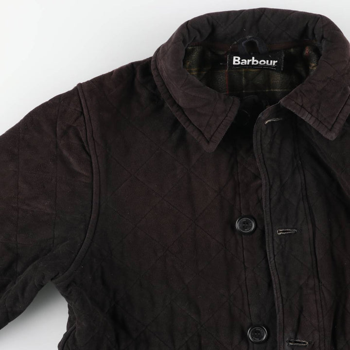 Barbour COUNTRY CLASSIC QUILT 3-Warrant Quilted Puffer Jacket (Men's Size L) unclear black type Vintage Second Hand