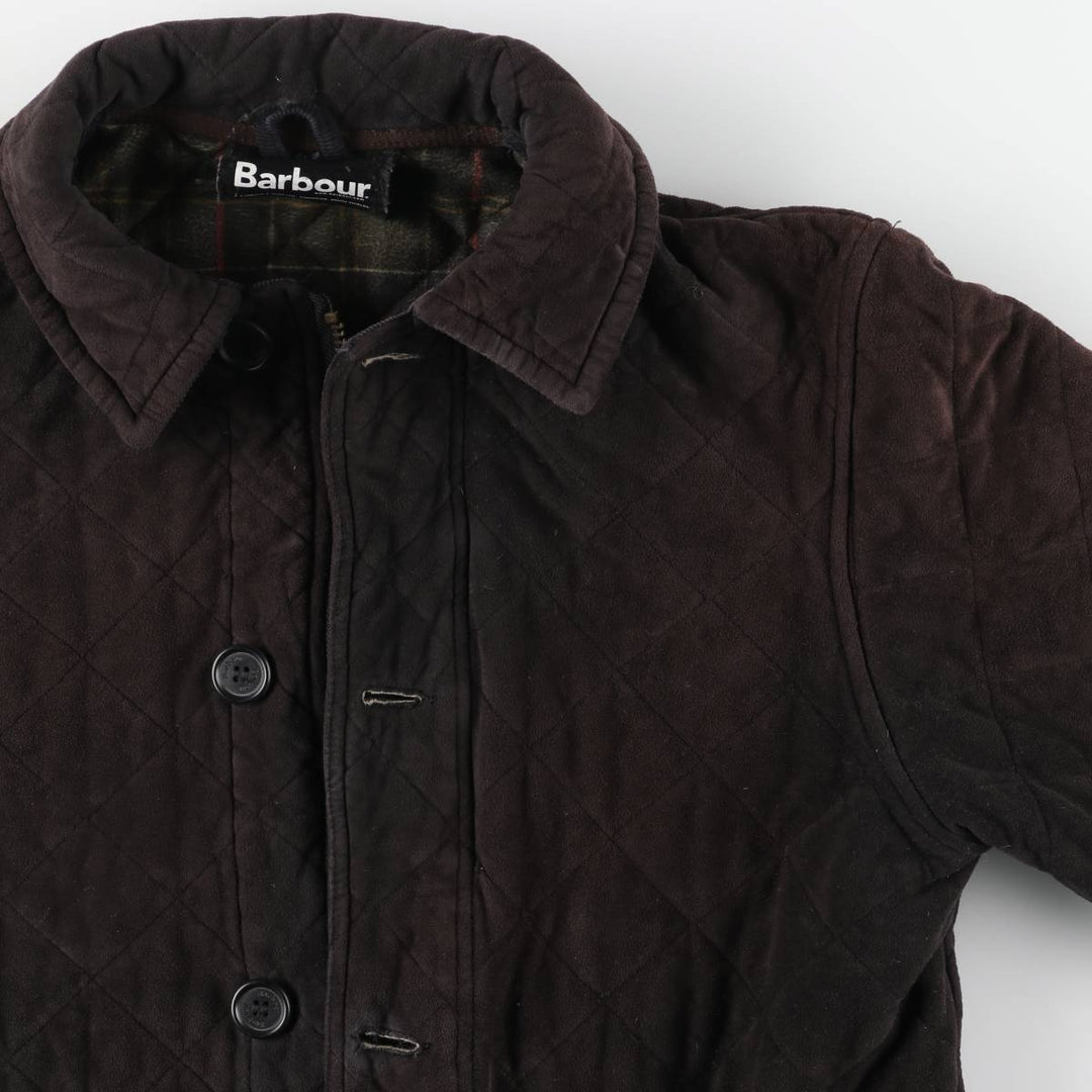 Barbour COUNTRY CLASSIC QUILT 3-Warrant Quilted Puffer Jacket (Men's Size L) unclear black type Vintage Second Hand