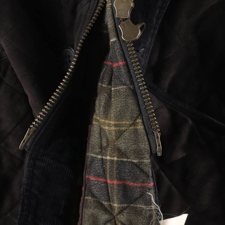 Barbour COUNTRY CLASSIC QUILT 3-Warrant Quilted Puffer Jacket (Men's Size L) unclear black type Vintage Second Hand