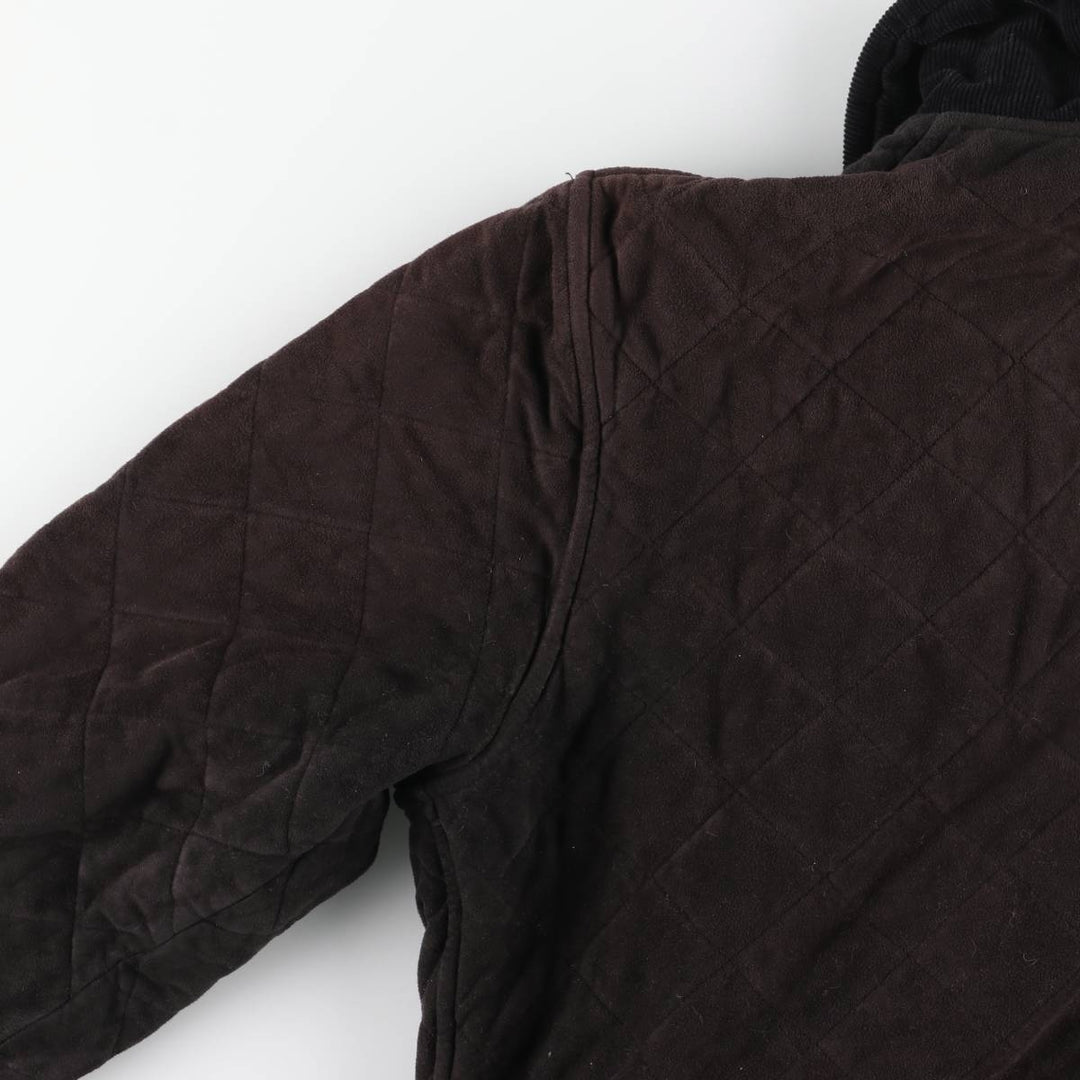 Barbour COUNTRY CLASSIC QUILT 3-Warrant Quilted Puffer Jacket (Men's Size L) unclear black type Vintage Second Hand