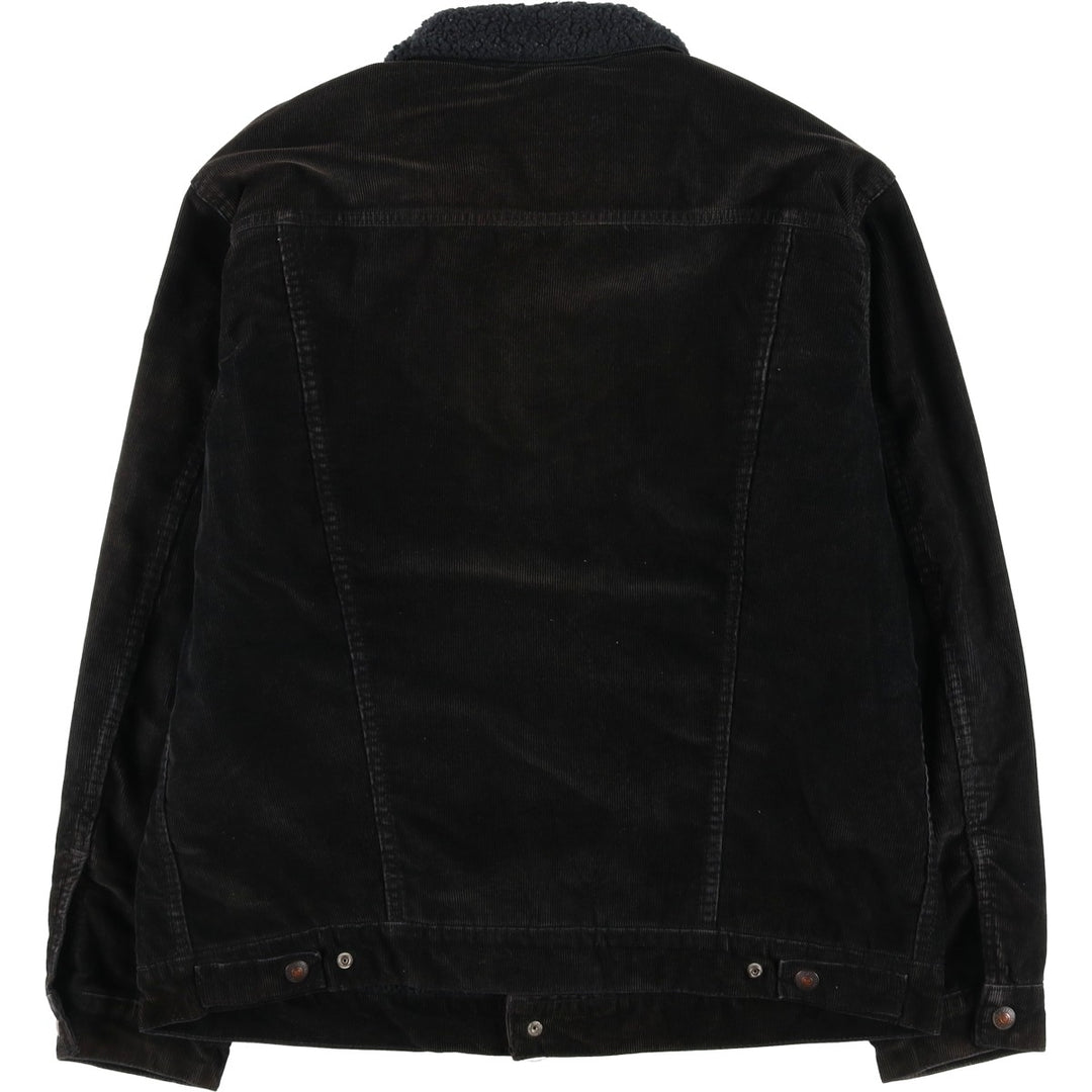 Levi's Trucker Jacket, Corduroy Boa Jacket, Men's XL cotton black type Vintage Second Hand