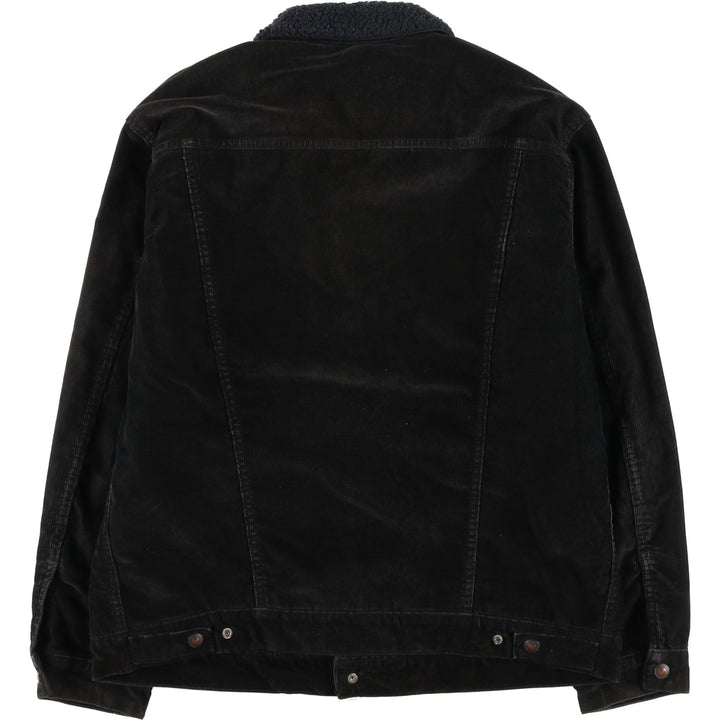 Levi's Trucker Jacket, Corduroy Boa Jacket, Men's XL cotton black type Vintage Second Hand
