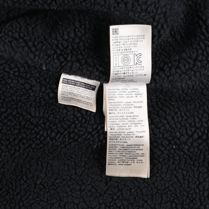 Levi's Trucker Jacket, Corduroy Boa Jacket, Men's XL cotton black type Vintage Second Hand