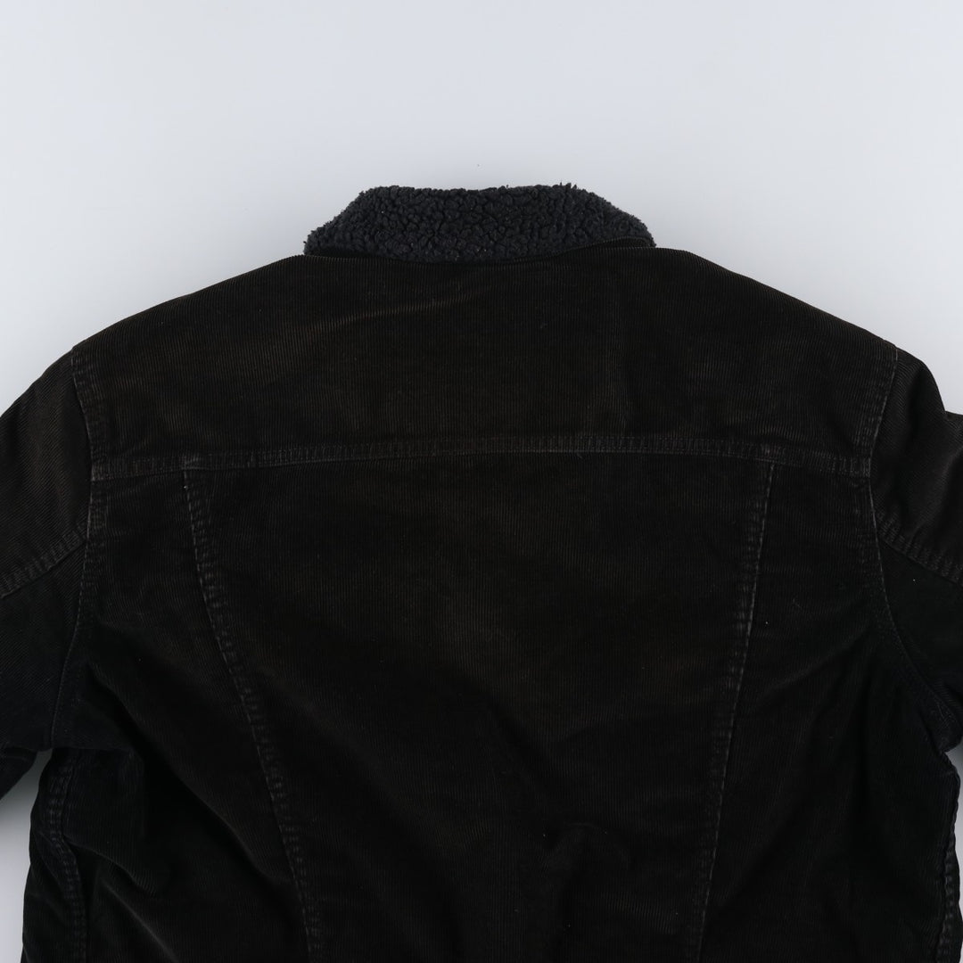 Levi's Trucker Jacket, Corduroy Boa Jacket, Men's XL cotton black type Vintage Second Hand