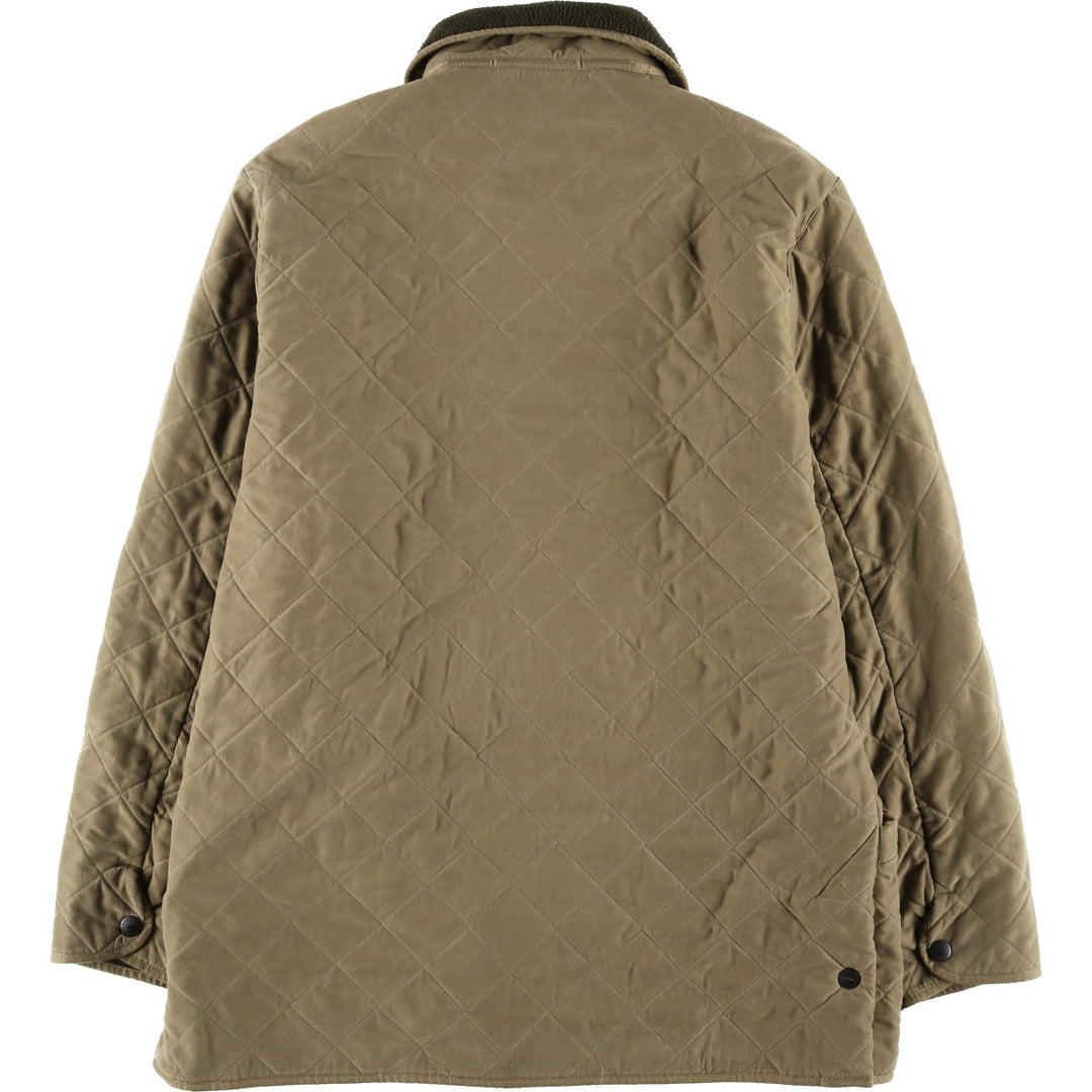 2000'S Barbour Microfibre Polarquilt 3-Warrant Quilted Puffer Jacket, Men's Size XL (approx.) polyester Khaki type Vintage Second Hand