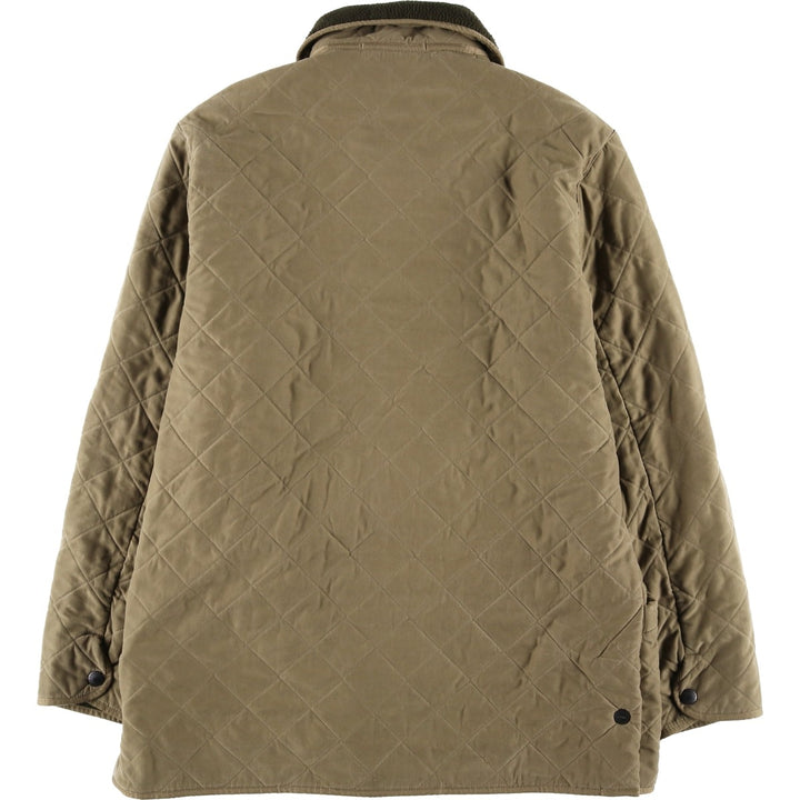 2000'S Barbour Microfibre Polarquilt 3-Warrant Quilted Puffer Jacket, Men's Size XL (approx.) polyester Khaki type Vintage Second Hand