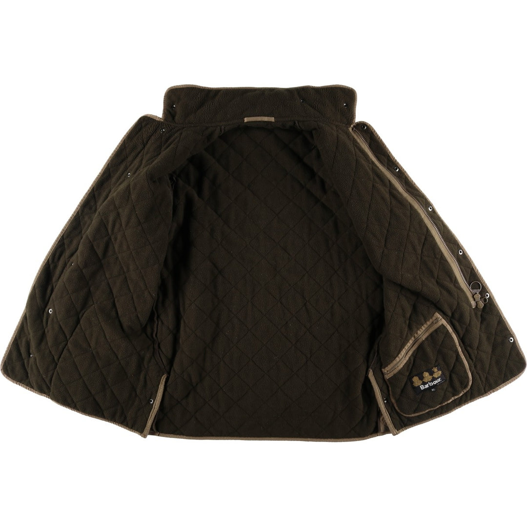 2000'S Barbour Microfibre Polarquilt 3-Warrant Quilted Puffer Jacket, Men's Size XL (approx.) polyester Khaki type Vintage Second Hand