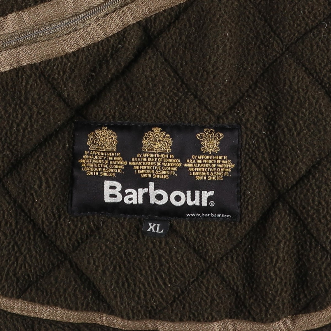 2000'S Barbour Microfibre Polarquilt 3-Warrant Quilted Puffer Jacket, Men's Size XL (approx.) polyester Khaki type Vintage Second Hand
