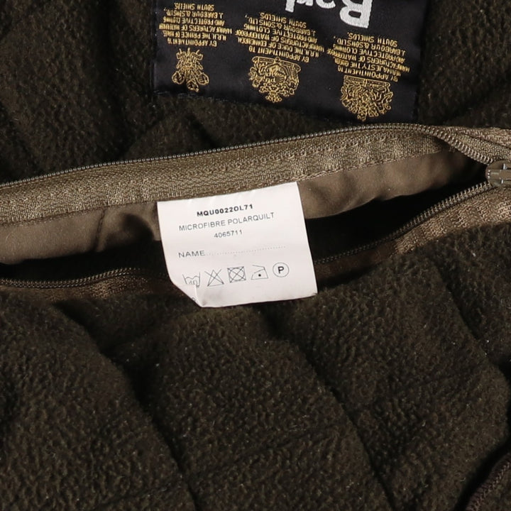 2000'S Barbour Microfibre Polarquilt 3-Warrant Quilted Puffer Jacket, Men's Size XL (approx.) polyester Khaki type Vintage Second Hand