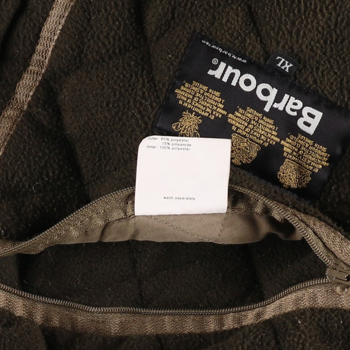 2000'S Barbour Microfibre Polarquilt 3-Warrant Quilted Puffer Jacket, Men's Size XL (approx.) polyester Khaki type Vintage Second Hand