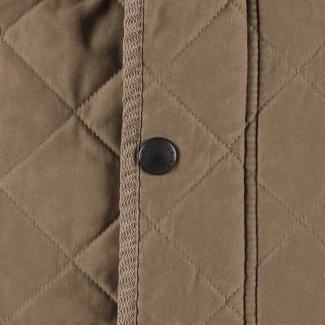 2000'S Barbour Microfibre Polarquilt 3-Warrant Quilted Puffer Jacket, Men's Size XL (approx.) polyester Khaki type Vintage Second Hand
