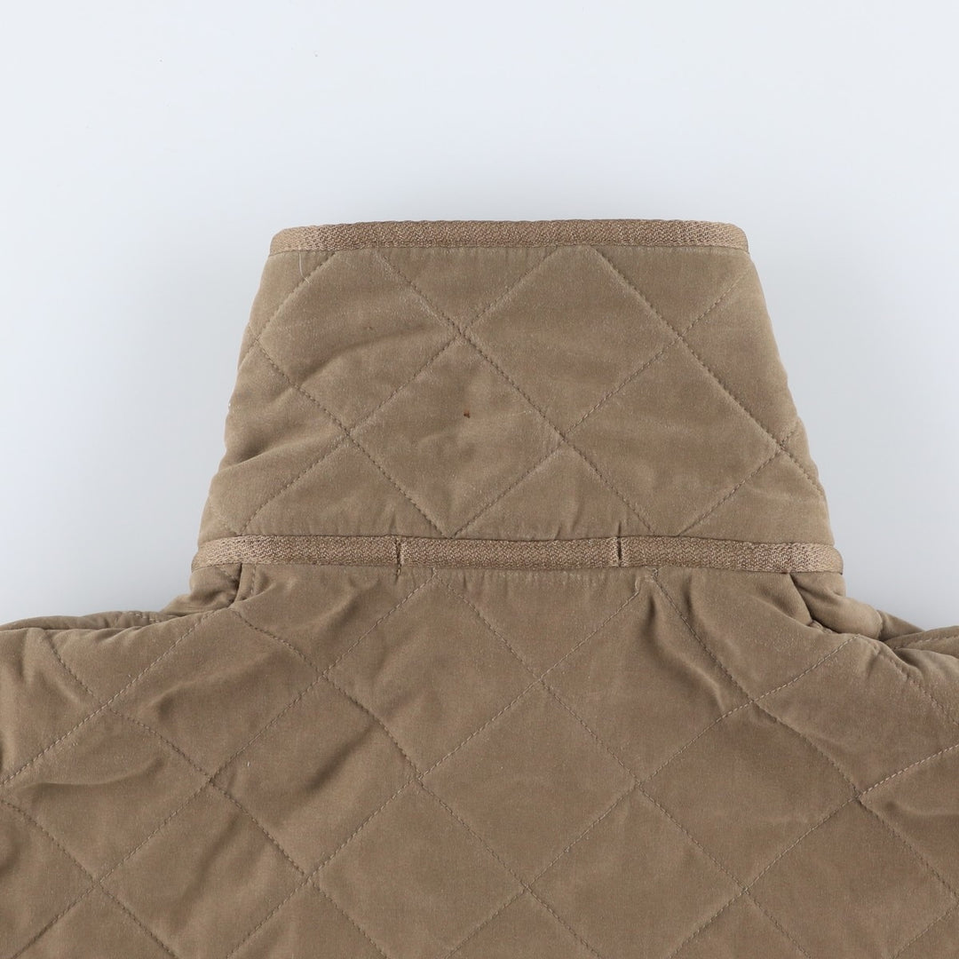 2000'S Barbour Microfibre Polarquilt 3-Warrant Quilted Puffer Jacket, Men's Size XL (approx.) polyester Khaki type Vintage Second Hand