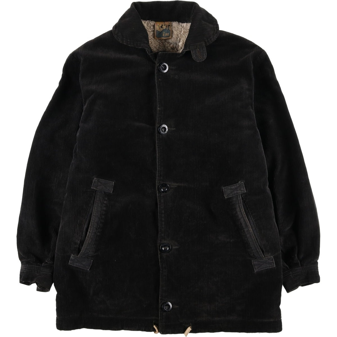 Corduroy jacket, made in Italy, men's size M (approx.), vintage. cotton black type Vintage Second Hand
