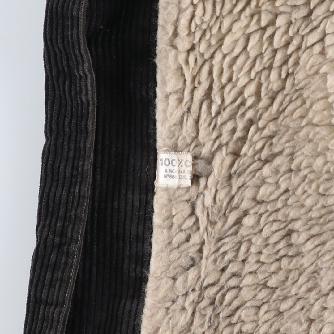 Corduroy jacket, made in Italy, men's size M (approx.), vintage. cotton black type Vintage Second Hand