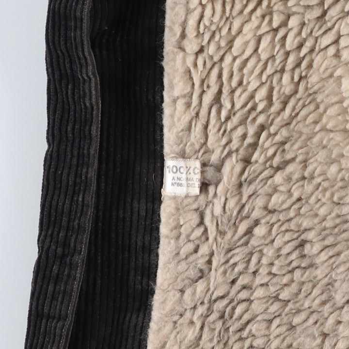 Corduroy jacket, made in Italy, men's size M (approx.), vintage. cotton black type Vintage Second Hand