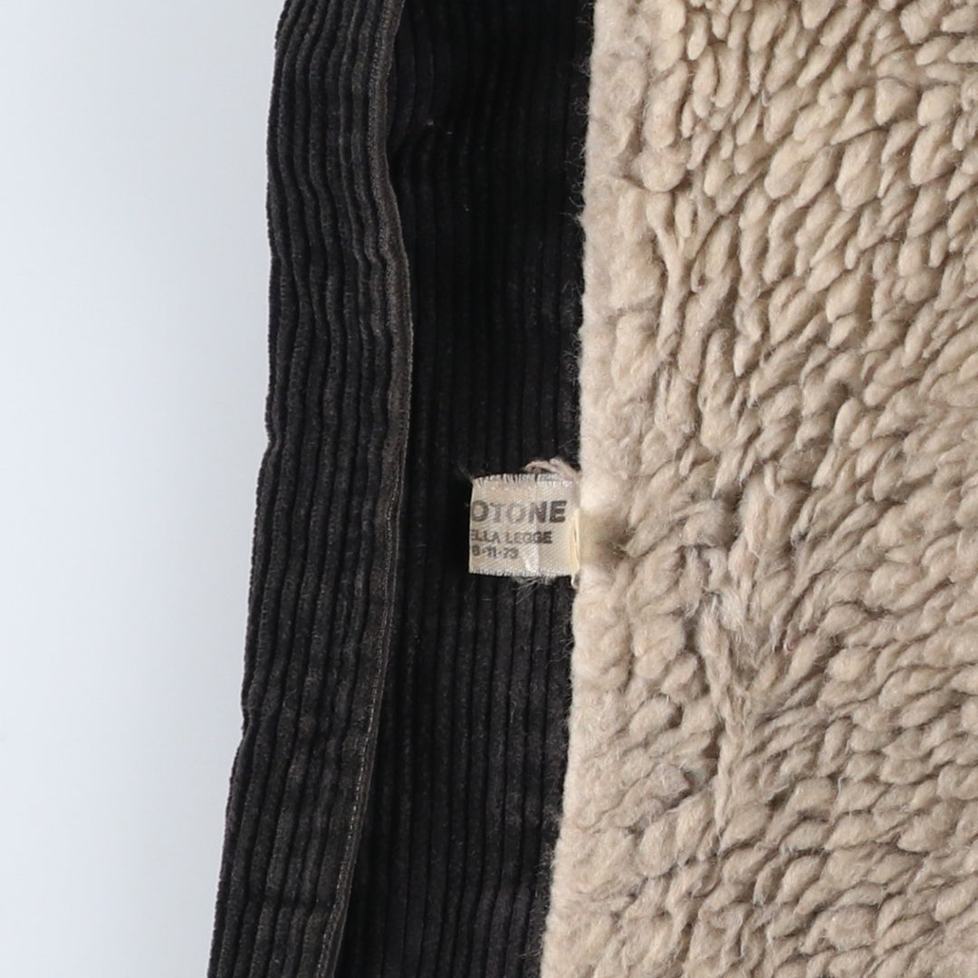 Corduroy jacket, made in Italy, men's size M (approx.), vintage. cotton black type Vintage Second Hand