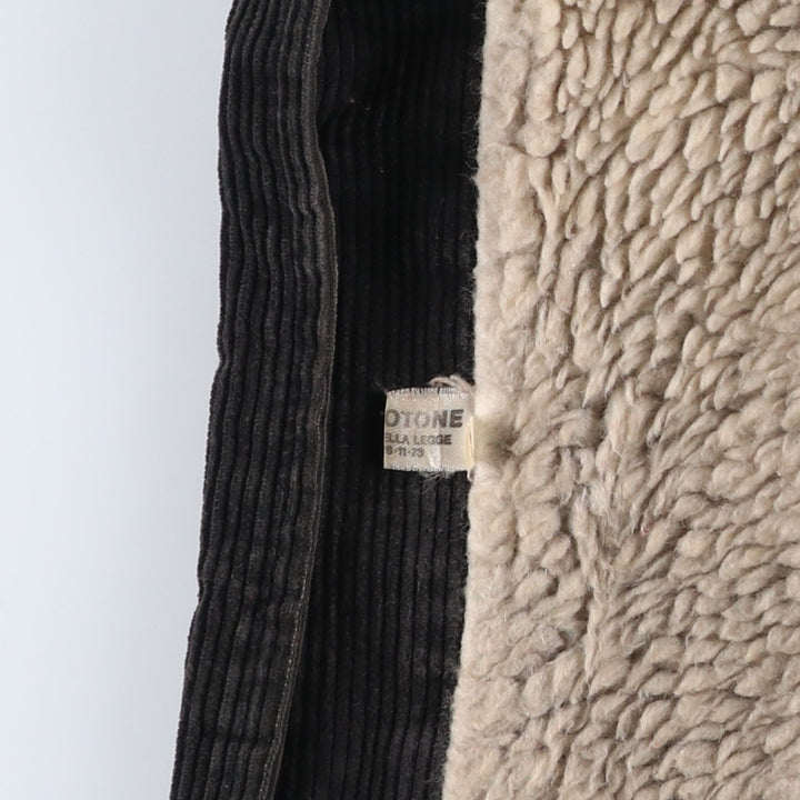 Corduroy jacket, made in Italy, men's size M (approx.), vintage. cotton black type Vintage Second Hand