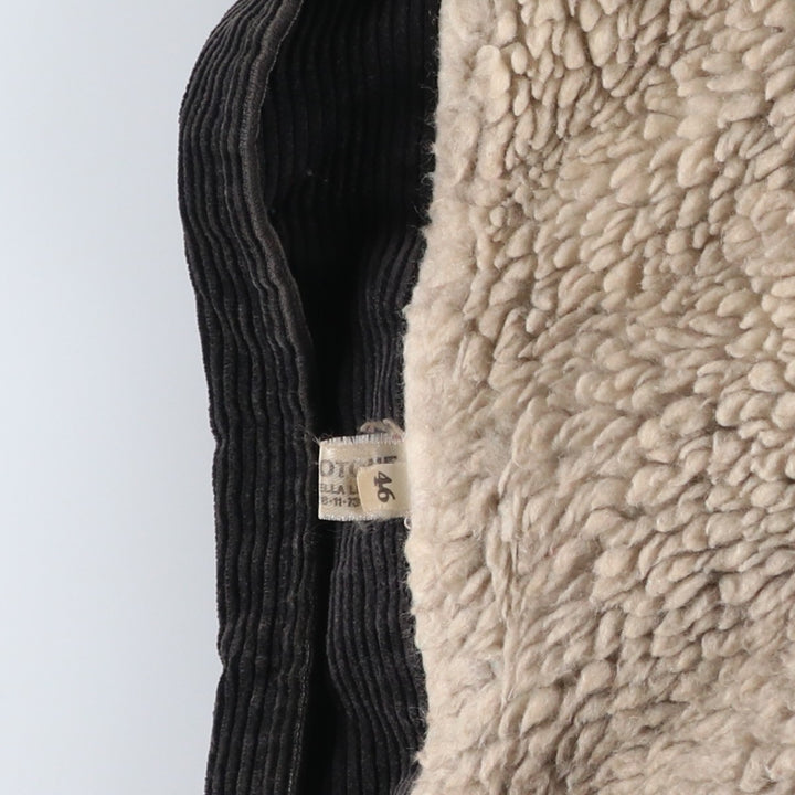 Corduroy jacket, made in Italy, men's size M (approx.), vintage. cotton black type Vintage Second Hand