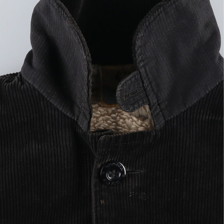 Corduroy jacket, made in Italy, men's size M (approx.), vintage. cotton black type Vintage Second Hand