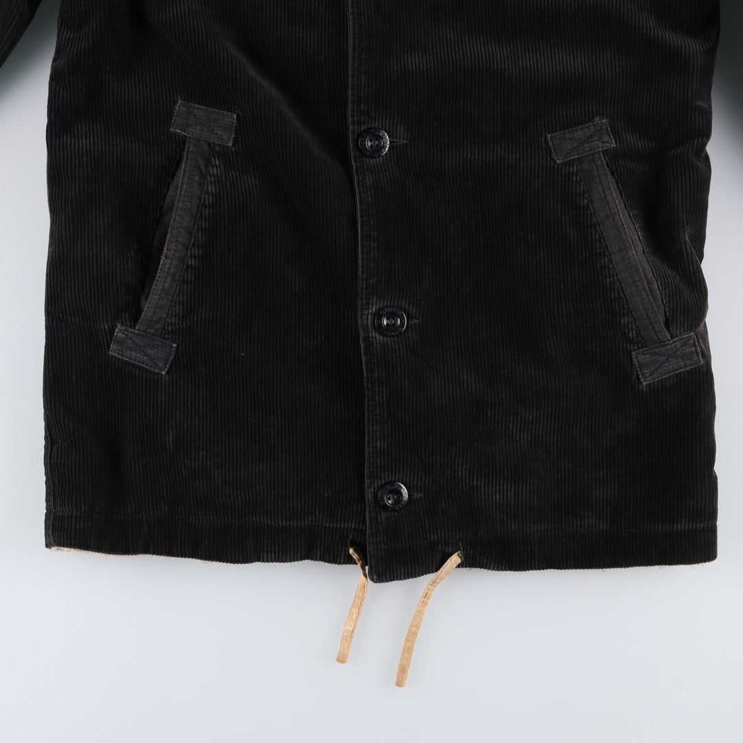 Corduroy jacket, made in Italy, men's size M (approx.), vintage. cotton black type Vintage Second Hand