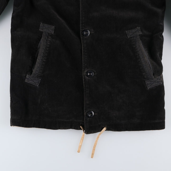 Corduroy jacket, made in Italy, men's size M (approx.), vintage. cotton black type Vintage Second Hand