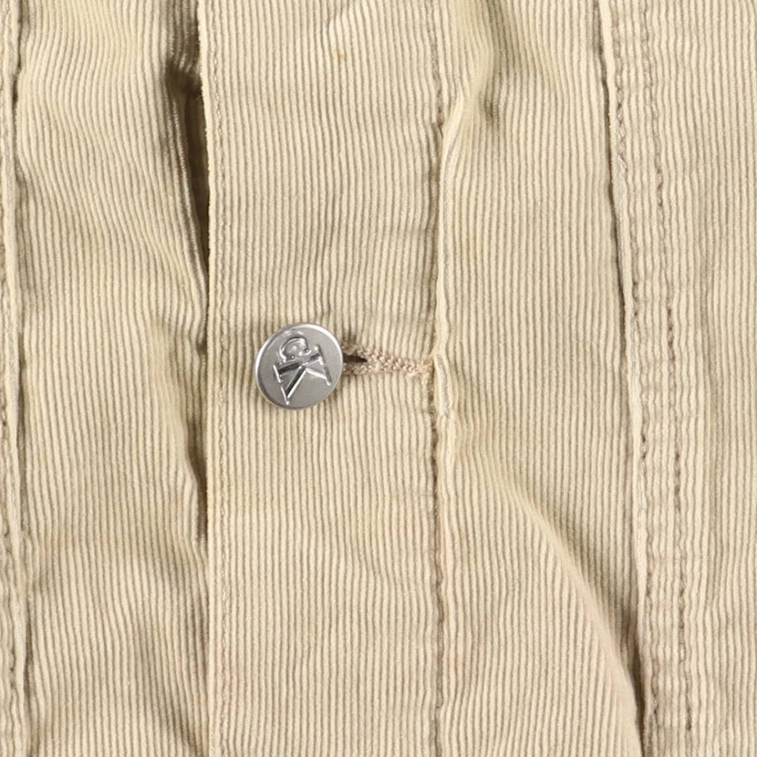 90s-00'S Calvin Klein Jeans Corduroy Jacket, Men's Size L (approx.), Vintage cotton Beige type Vintage Second Hand