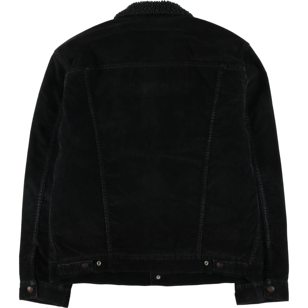 Levi's Trucker Jacket, Corduroy Boa Jacket, Men's Size L cotton black type Vintage Second Hand
