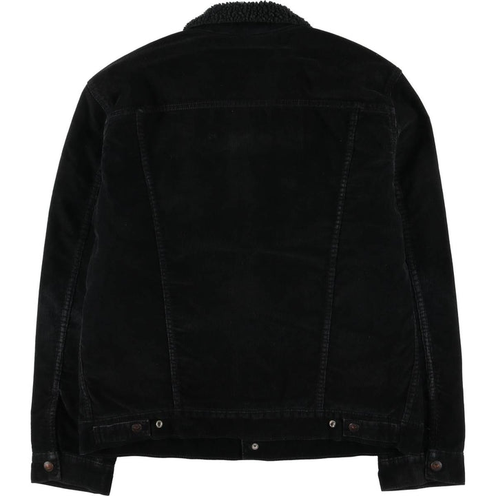 Levi's Trucker Jacket, Corduroy Boa Jacket, Men's Size L cotton black type Vintage Second Hand