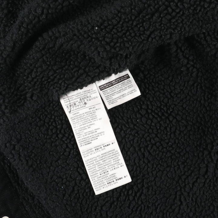 Levi's Trucker Jacket, Corduroy Boa Jacket, Men's Size L cotton black type Vintage Second Hand