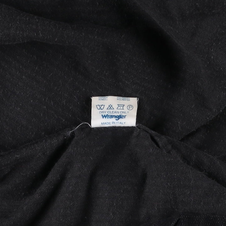 Wrangler corduroy jacket/coverall, made in Italy, men's size M equivalent, vintage. cotton black type Vintage Second Hand