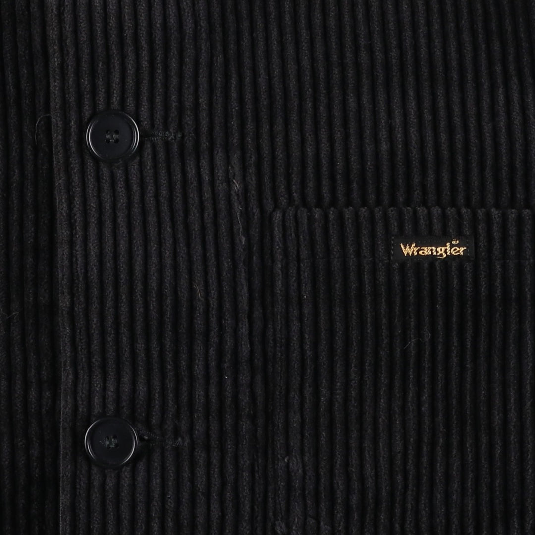 Wrangler corduroy jacket/coverall, made in Italy, men's size M equivalent, vintage. cotton black type Vintage Second Hand