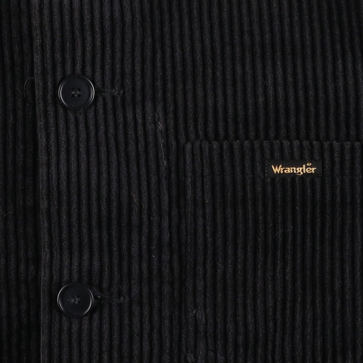 Wrangler corduroy jacket/coverall, made in Italy, men's size M equivalent, vintage. cotton black type Vintage Second Hand