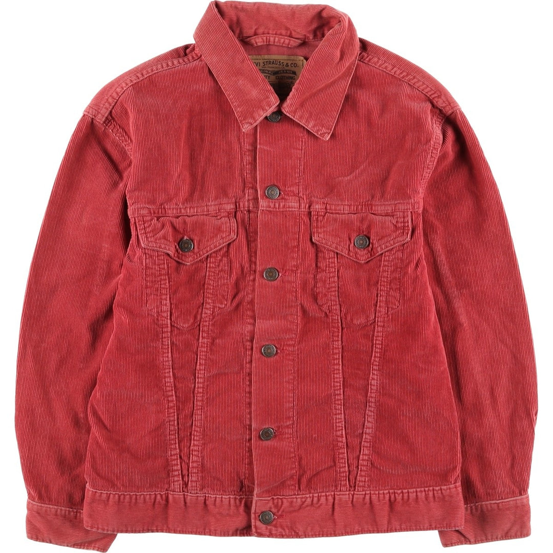 Levi's Trucker Jacket, Corduroy Jacket, Men's Size L unclear red type Vintage Second Hand