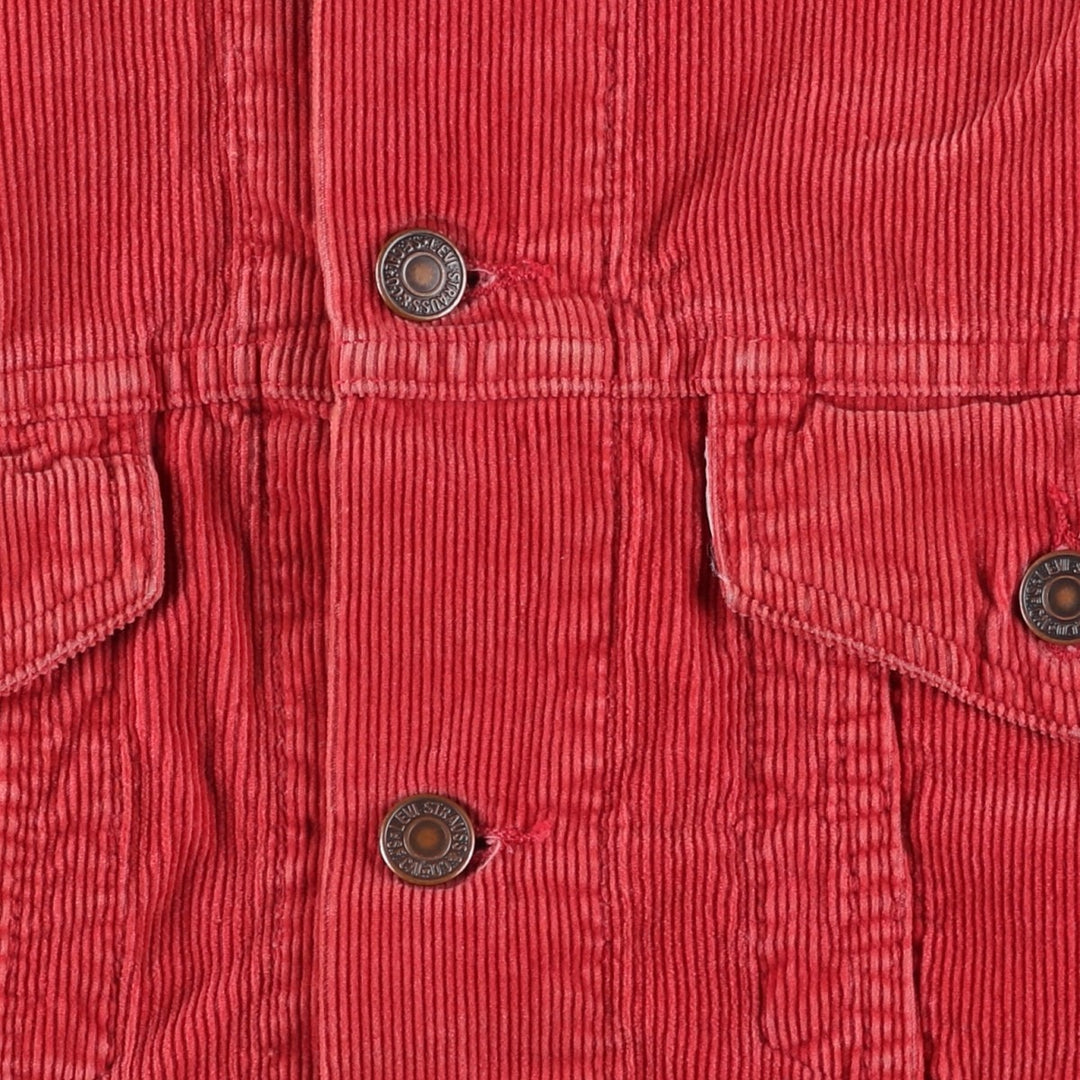 Levi's Trucker Jacket, Corduroy Jacket, Men's Size L unclear red type Vintage Second Hand