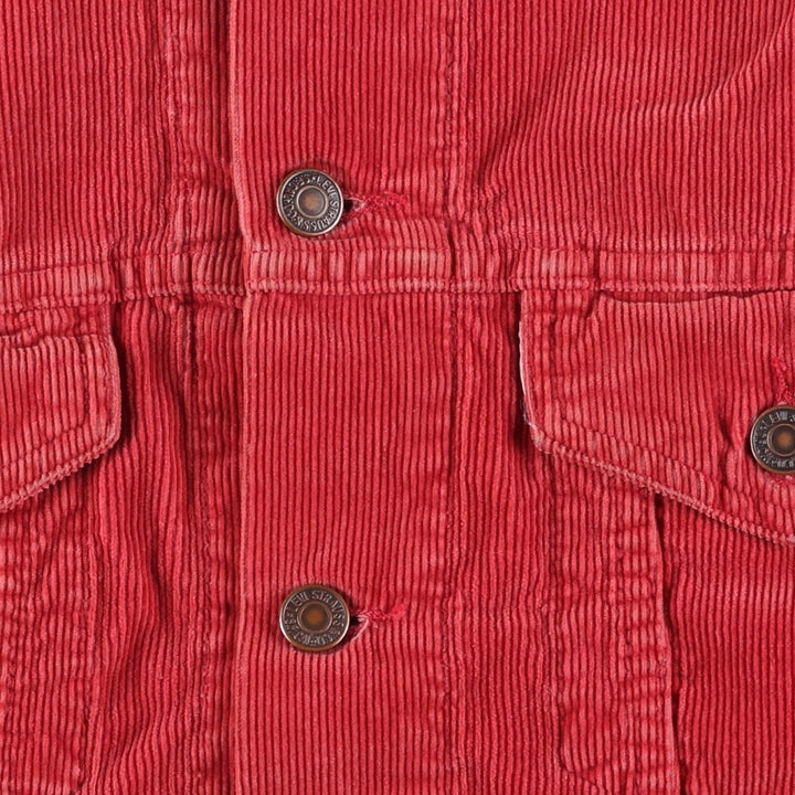 Levi's Trucker Jacket, Corduroy Jacket, Men's Size L unclear red type Vintage Second Hand