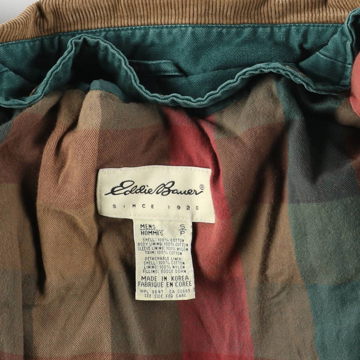 1990'S Eddie Bauer Hunting Jacket, Men's Size S (approx.) cotton green type Vintage Second Hand