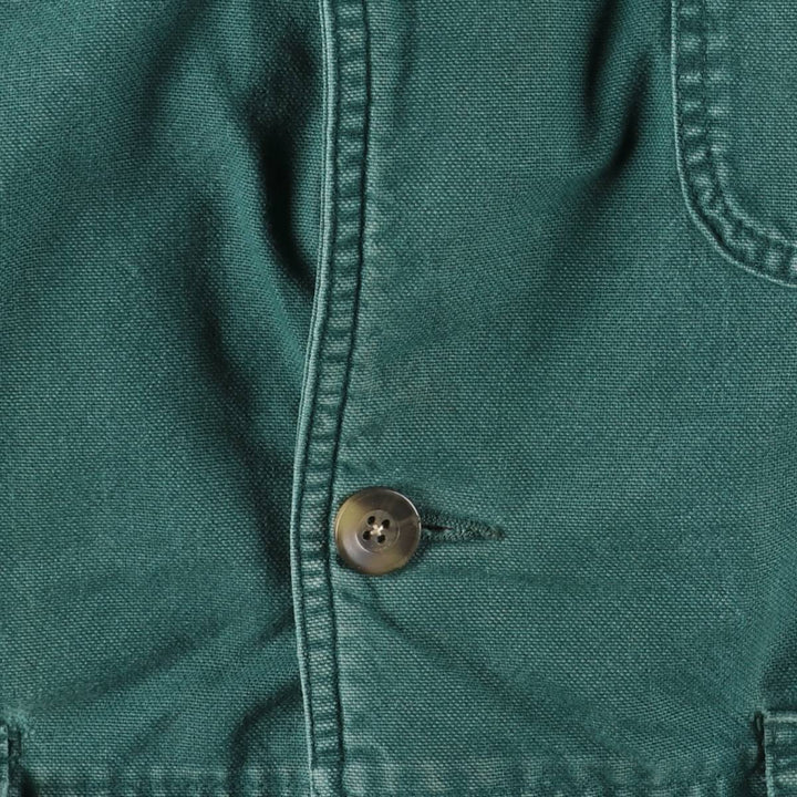 1990'S Eddie Bauer Hunting Jacket, Men's Size S (approx.) cotton green type Vintage Second Hand