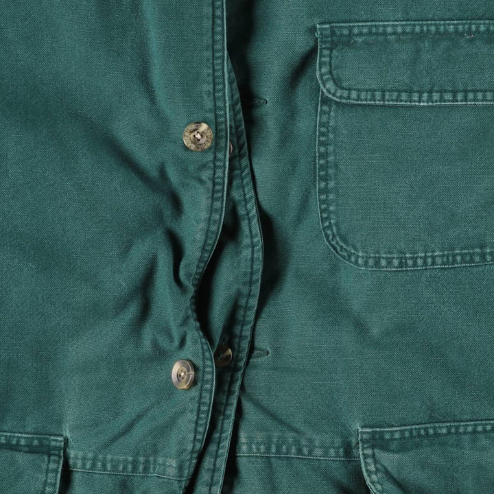 1990'S Eddie Bauer Hunting Jacket, Men's Size S (approx.) cotton green type Vintage Second Hand