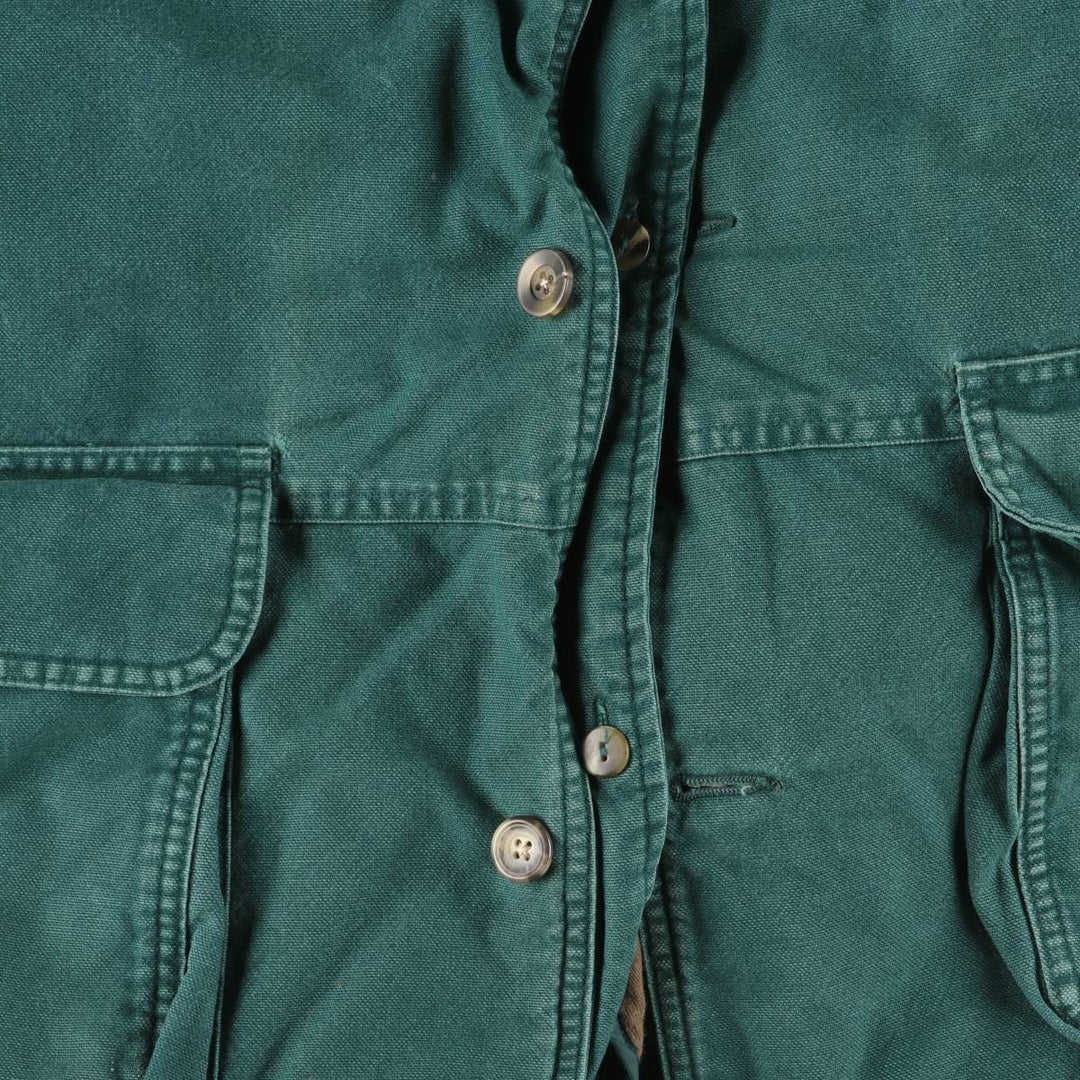 1990'S Eddie Bauer Hunting Jacket, Men's Size S (approx.) cotton green type Vintage Second Hand