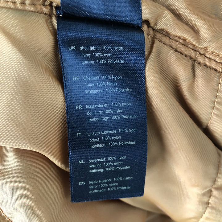 Civilian Alpha MA-1 style padded military flight jacket, men's size L Nylon black type Vintage Second Hand