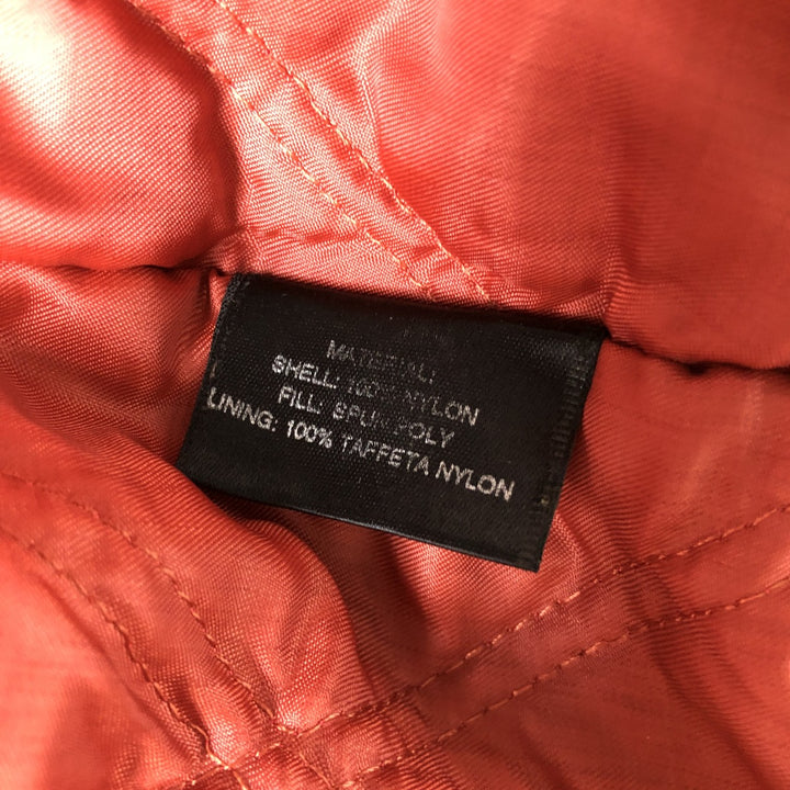 Harley-Davidson MA-1 type padded military flight jacket with back logo, made in USA, men's size M equivalent. Nylon black type Vintage Second Hand