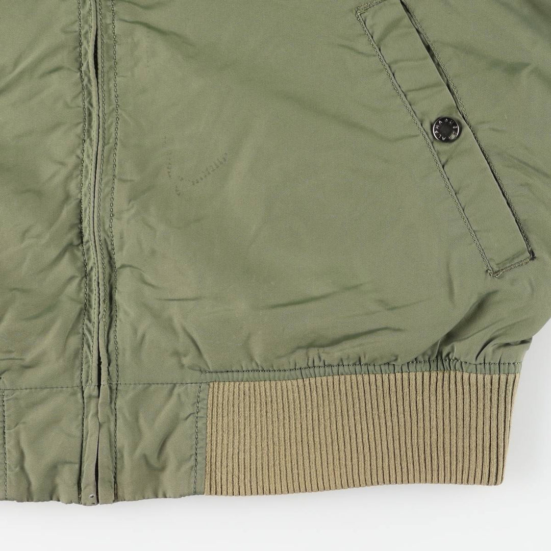 Civilian Alpha ALPHA MA-1 type military flight jacket, men's XL equivalent Nylon Khaki type Vintage Second Hand