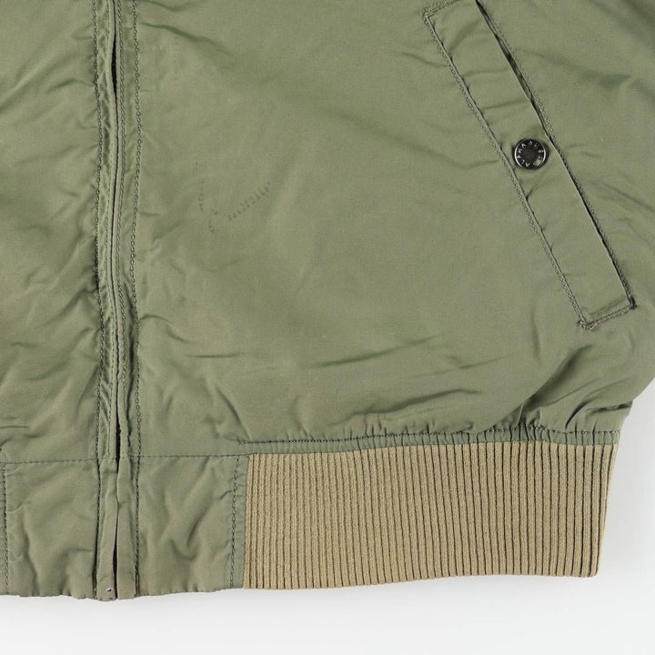 Civilian Alpha ALPHA MA-1 type military flight jacket, men's XL equivalent Nylon Khaki type Vintage Second Hand