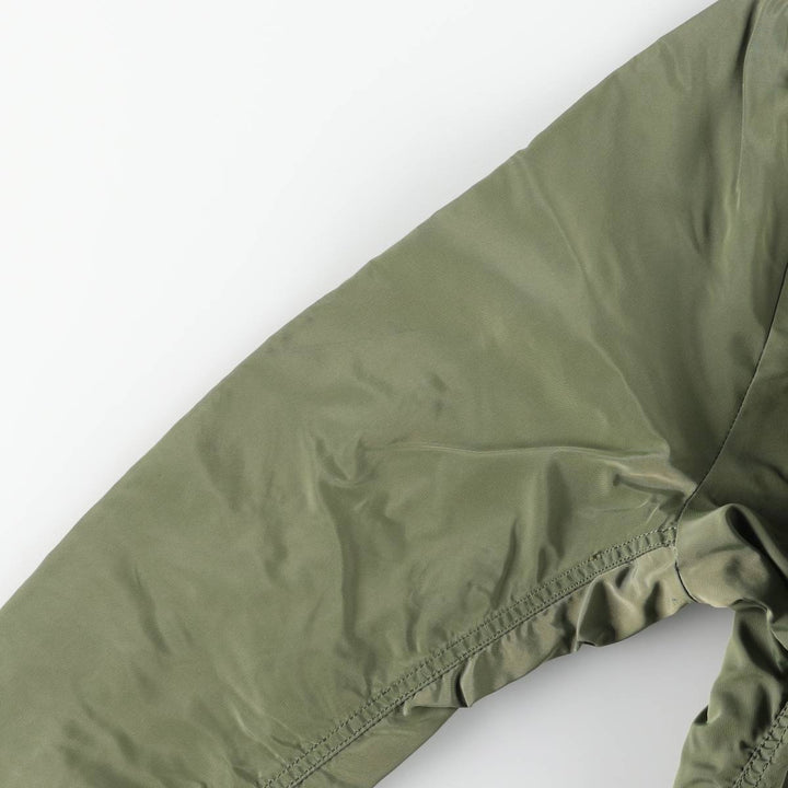 Civilian Alpha ALPHA MA-1 type military flight jacket, men's XL equivalent Nylon Khaki type Vintage Second Hand