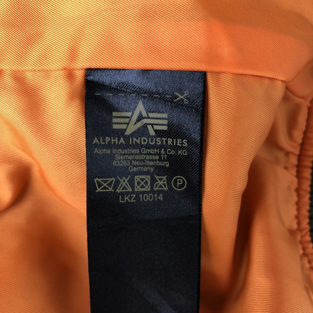 Civilian Alpha MA-1 Type Military Flight Jacket Men's M Size Nylon Khaki type Vintage Second Hand