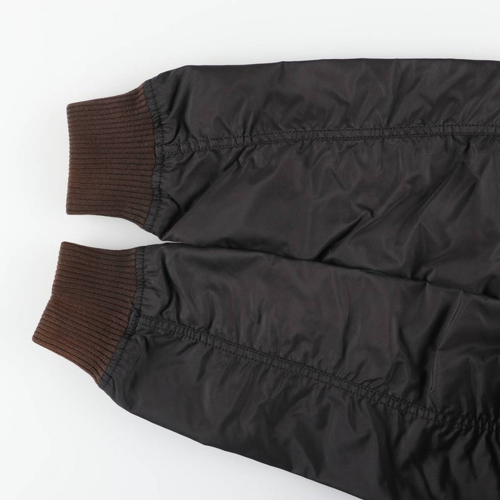 Civilian Alpha ALPHA MA-1 type military flight jacket, men's XL equivalent Nylon black type Vintage Second Hand