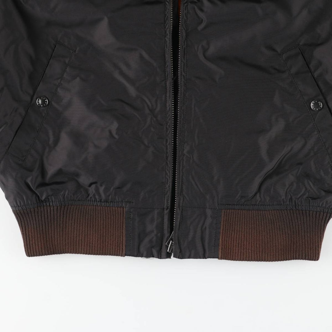 Civilian Alpha MA-1 Type Military Flight Jacket Men's M Size Nylon black type Vintage Second Hand