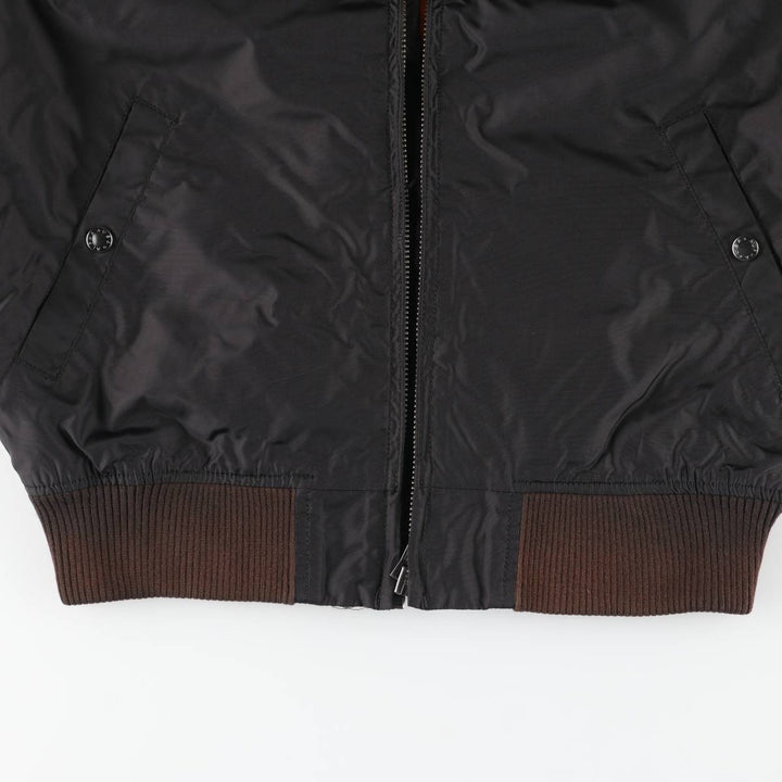 Civilian Alpha MA-1 Type Military Flight Jacket Men's M Size Nylon black type Vintage Second Hand